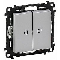 Выключатель с подсветкой без рамки Legrand Valena Life 2-кл. слоновая кость картинка